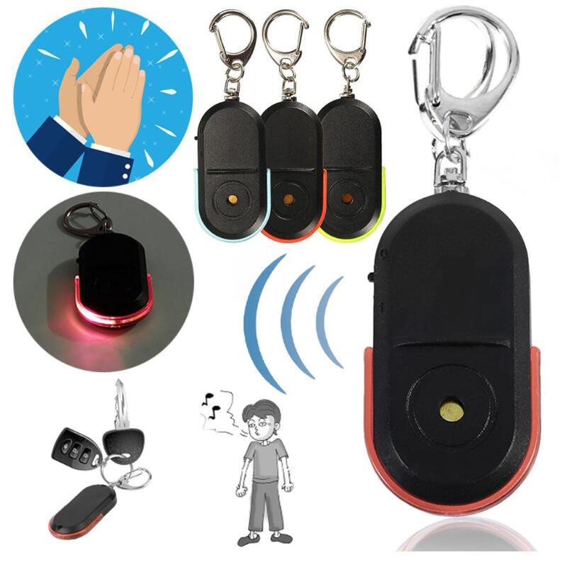 Smart Anti-Lost Alarm Wallet Phone Key Finder Locator Keychain Whistle Sound With LED Light Mini Anti Lost Key Finder Sensor