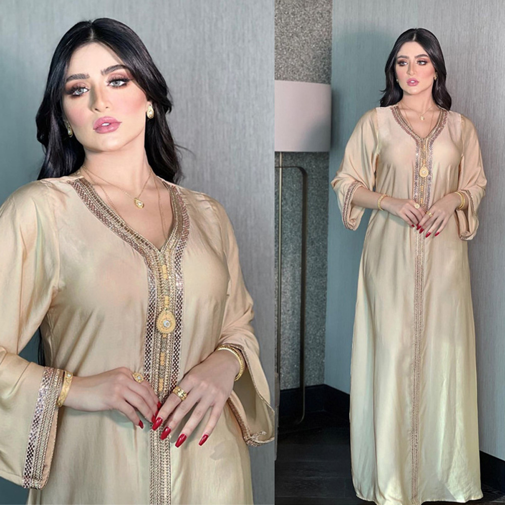 Abaya Woman Dubai Kaftan  Large Tunics Kebaya Cheap Turkish Veiled Clothes Jalabiyat Ramadan   Muslim Dress XXL