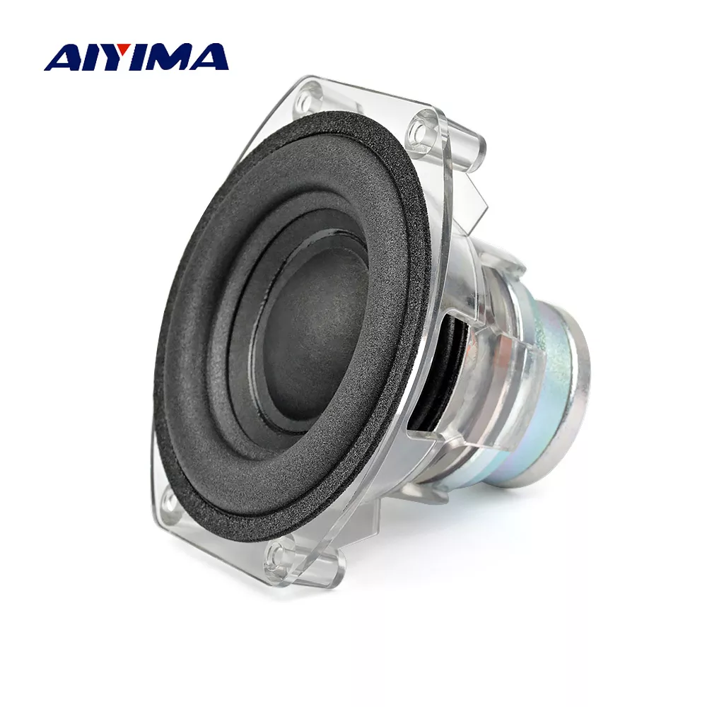 AIYIMA 3 inch Protable Subwoofer Speaker 4 ohm 30W Desktop Deep Bass Long-stroke Foam Neodymium Speaker for Harman Kardon Repair