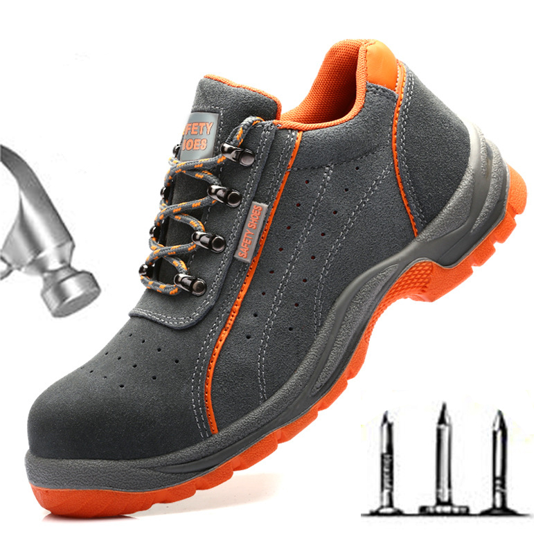 Anti-smashing anti-piercing safety shoes Men's summer solid-soled breathable safety shoes  scarpe antinfortunistiche uomo H804