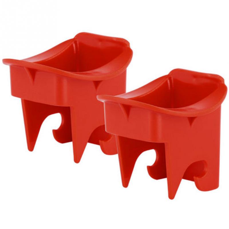 1 Pair Red Color ABS Car Supplies Buckle For Baby Latch Connectors Safety Seat Isofix Locater Guide Car Seat