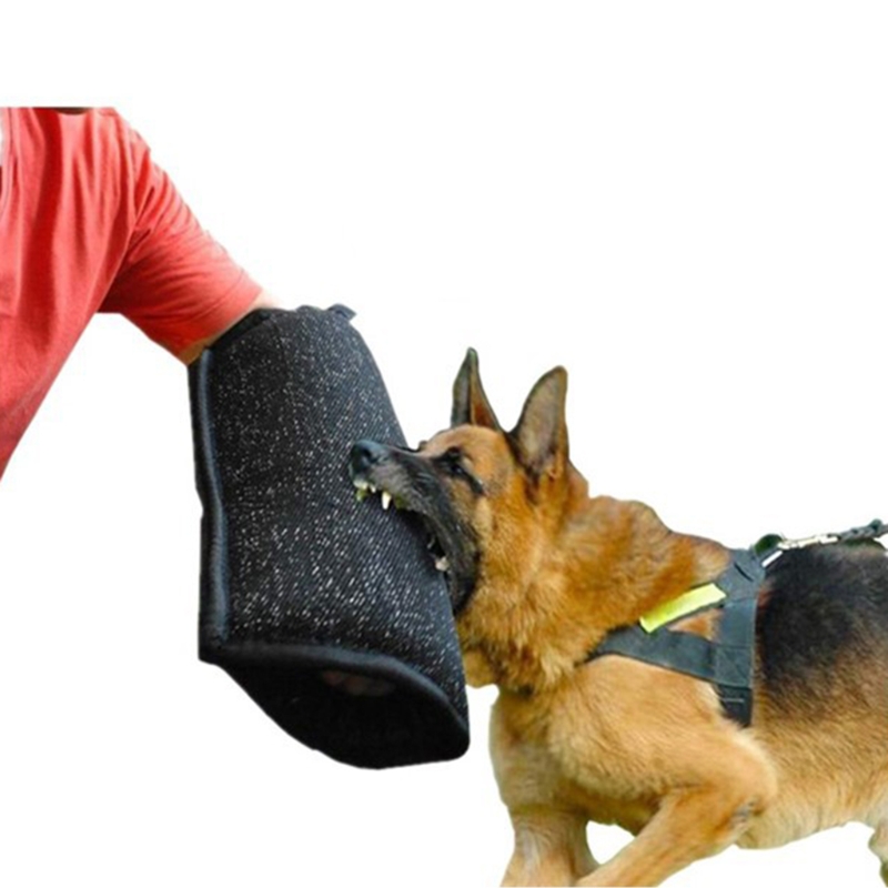 Durable Thicken Dog Bite Sleeve Dog Training Tools Dog Biting Arm Cover Pet Interactive Toy for Large Dog Biting Playing 157A