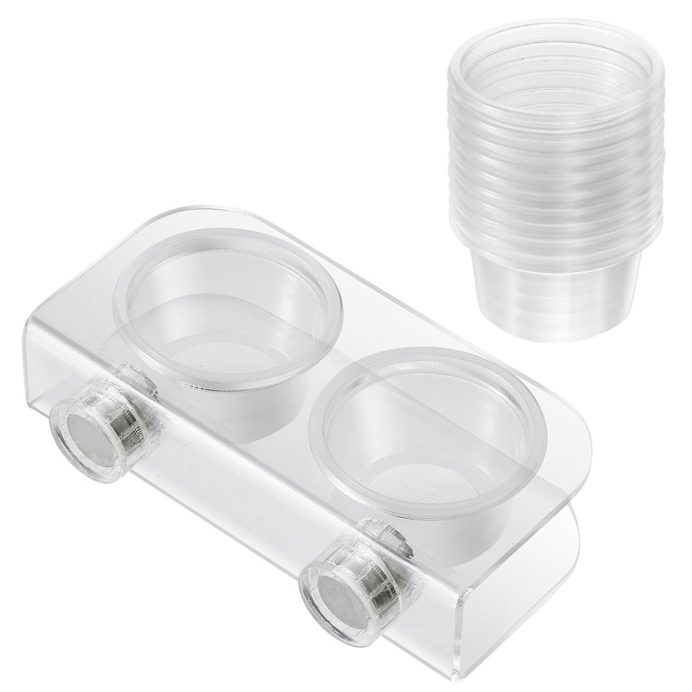 Reptile Water Feeder Reptile Feeding Dish Water Food Cups Gecko Feeder Cups With 10 Bowls Tortoise Scorpion Lizard Pets Supplies