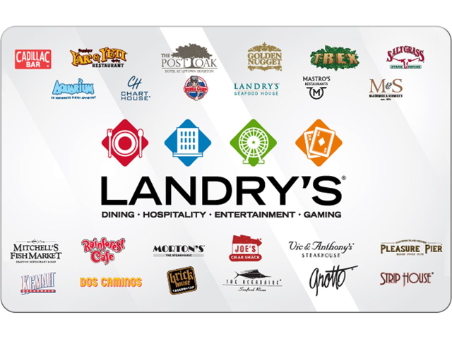 Landry's $100 Gift Card (Email Delivery)