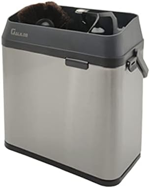 Electric Portafilter Cleaning Machine Knock Box Coffee portafilter Cleaner (Silver)