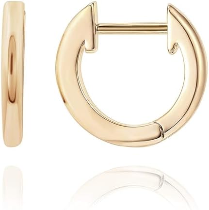 PAVOI 14K Gold Plated, Gold Vermeil, S925 Sterling Silver Cuff Earrings Huggie Stud | Small Hoop Earrings for Women
