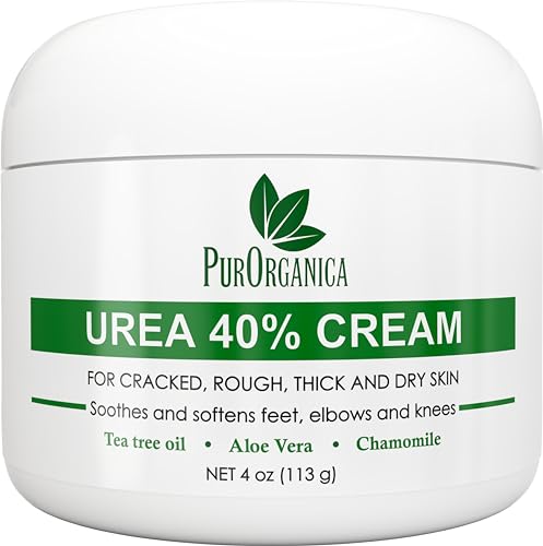 Urea 40% Cream – Made in USA – Foot Cream for Thick, Cracked, Rough, Dead & Dry Skin - Corn, Callus and Dead Skin Remover, Toenail Softener, Moisturizer For Feet, Elbows, Hands and Knees