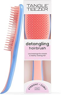 Tangle Teezer Ultimate Detangler Hairbrush for Wet & Dry Hair, Eliminates Knots & Reduces Breakage for All Hair Types, Apricot Blaze