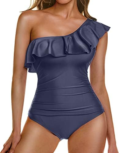 TSLA Women's One Piece Swimsuit, Tummy Control Swimwear, Monokini Bathing Suits