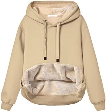 Womens Winter Hoodies Warm Fleece Sherpa Lined Pullover Hooded Sweatshirt
