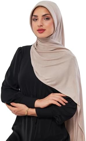 Hijab Scarf For Muslim Women | Instant Jersey Head Scarf Wrap | Ready Pre sewn Jersey Turban | Muslim Women Fashion
