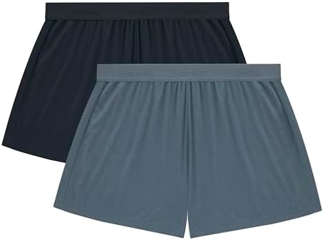 Hanes Women's Originals SuperSoft Comfywear Sleep Shorts, 3.25" (2 Pack)