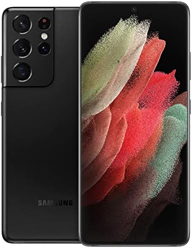 Samsung Galaxy S21 Ultra 5G, US Version, 128GB, Phantom Black - Unlocked (Renewed)