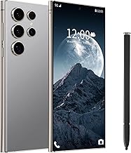 I24 Ultra 5G Unlocked Phones, Built in Pen, Smartphone Battery 6800mAh 6.8" HD Screen Unlocked Cell Phone, 6+256GB Android13 with 128G Memory Card, Face ID/Fingerprint Lock/GPS (Gray)
