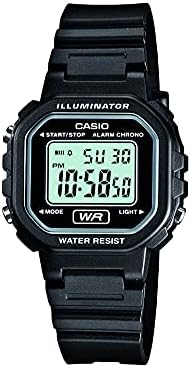 Casio LA20WH Series | Women's Digital Watch | Water Resistant | 100 SEC Chronograph | Alarm | LED Illuminator | 5-Year Battery