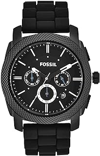 Fossil Machine Men's Watch with Stainless Steel or Leather Band, Chronograph or Analog Watch Display