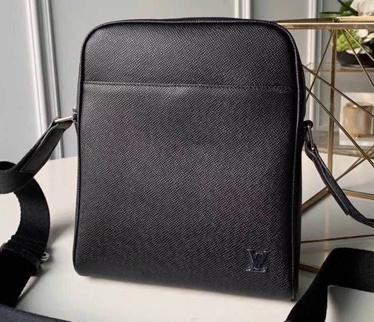 Louis Vuitton Alex Messenger BB Bag Taiga leather Black M30265