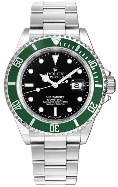 Rolex Submariner Date Kermit Black Dial Men’s Watch 16610